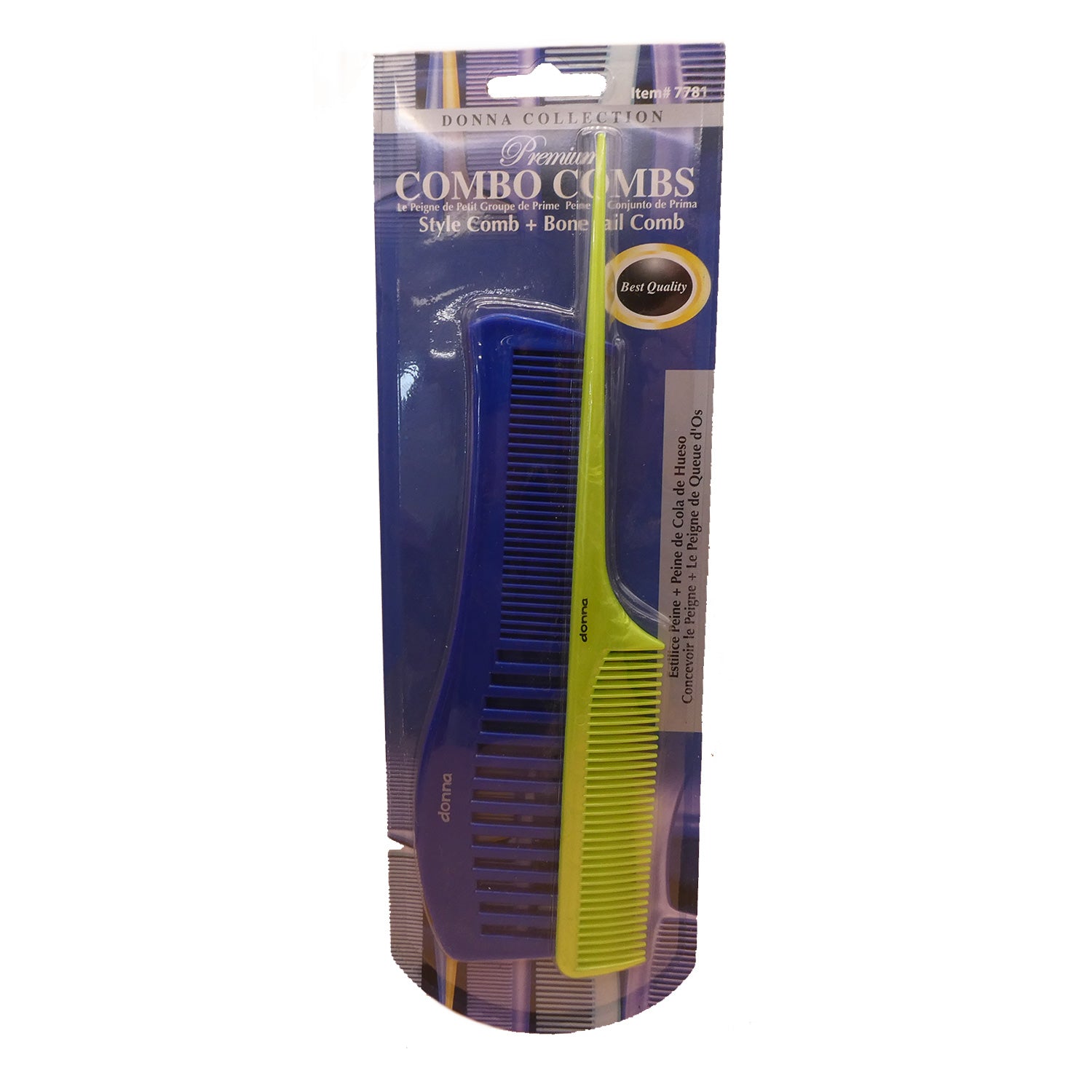 DONNA STYLE/TAIL COMB CMBO ASST