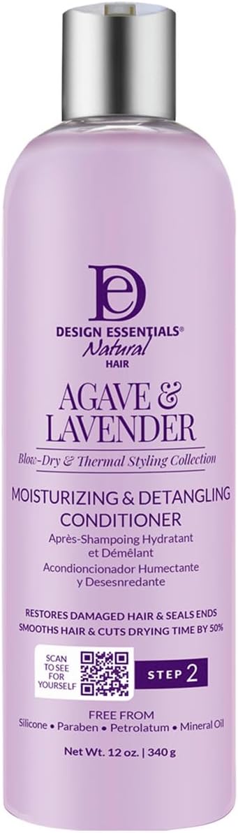 DESIGN ESSENTIALS AGAVE & LAVENDAR DETANGLING CONDITIONER STEP 2