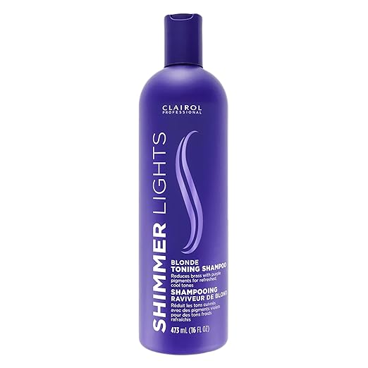 CLAIROL SHIMMER LIGHTS SHAMPOO- BLONDE & SILVER
