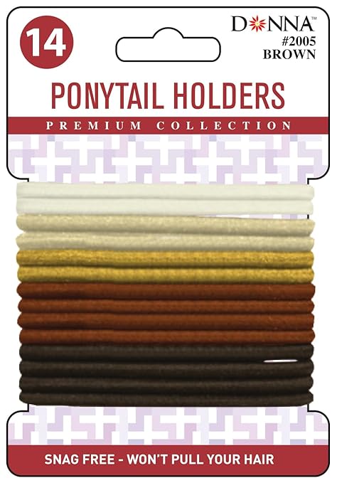 DONNA PONY TAIL HOLDERS ASST