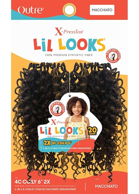 X-PRESSION LIL LOOKS 4C COILY 6" 2X-1