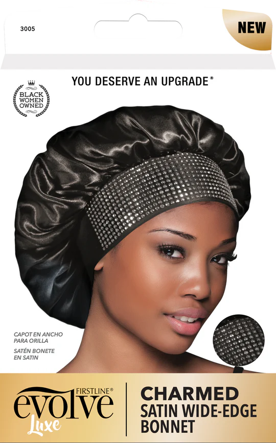 Charmed Satin Wide Edge Bonnet