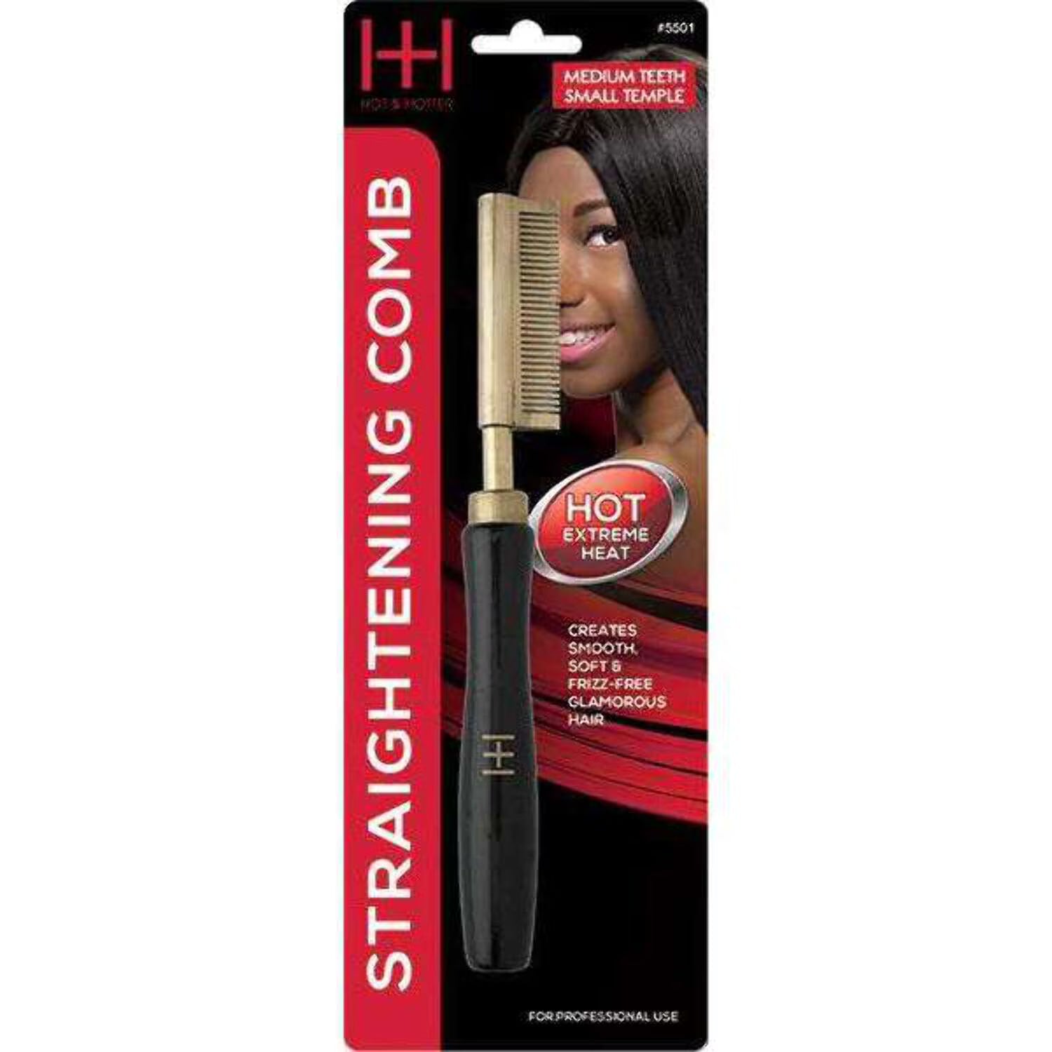 ANNIE STRAIGHTENING COMB HOT & HOTTER 5501
