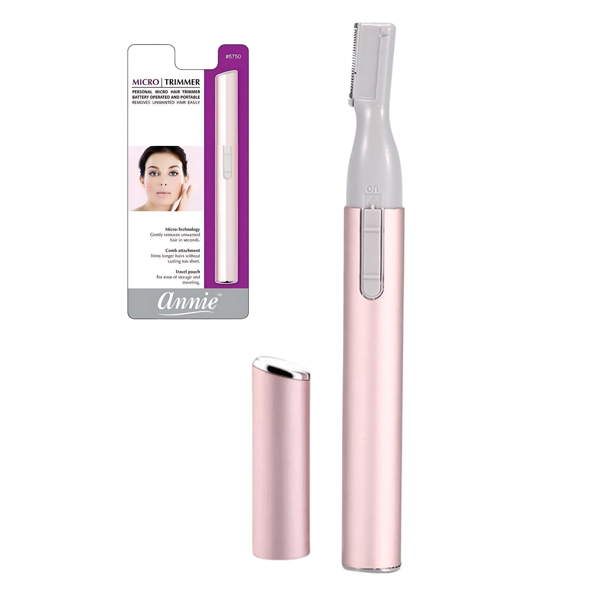 Annie Micro Facial Trimmer Pink #5750