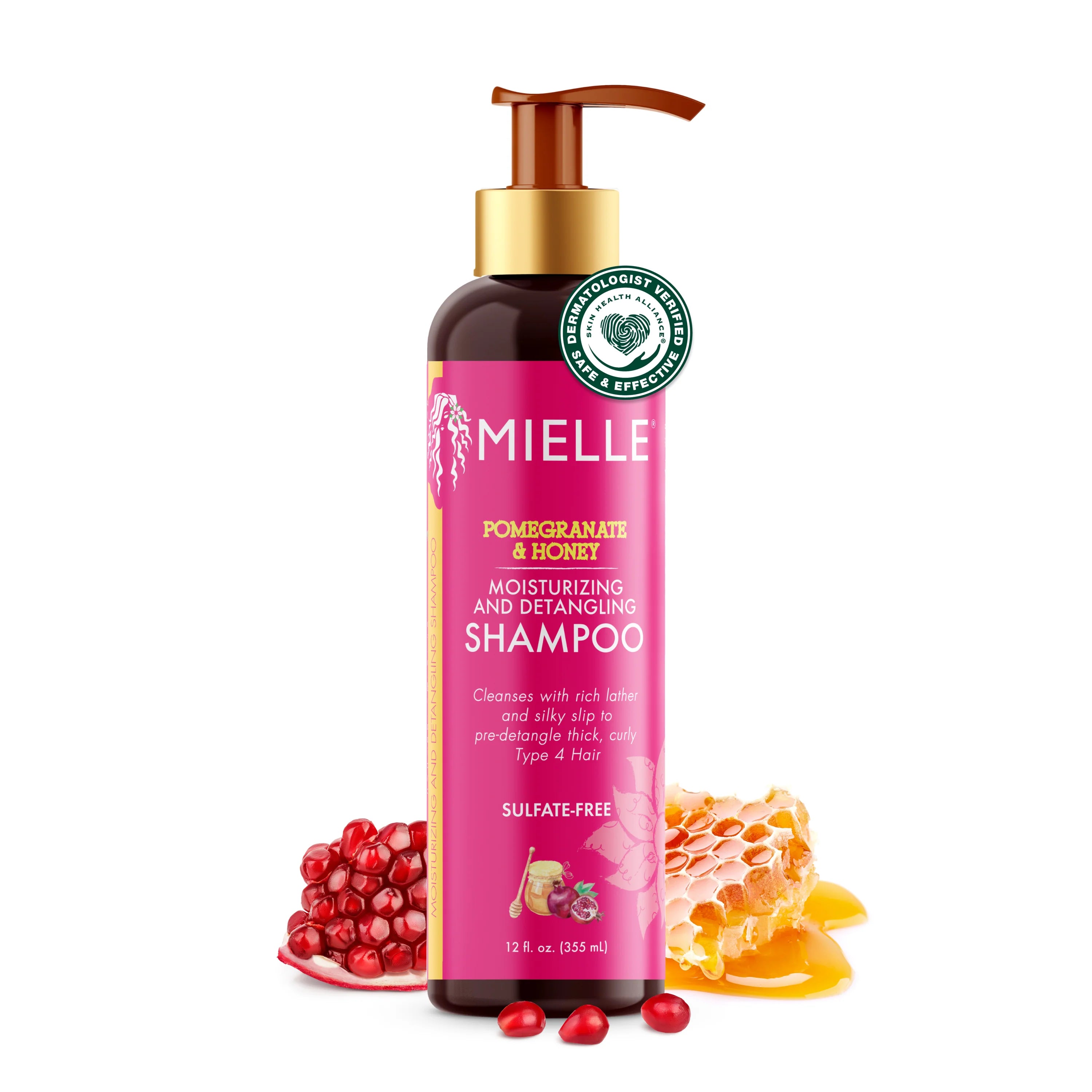 MIELLE POM/HONEY SHAMPOO 12OZ