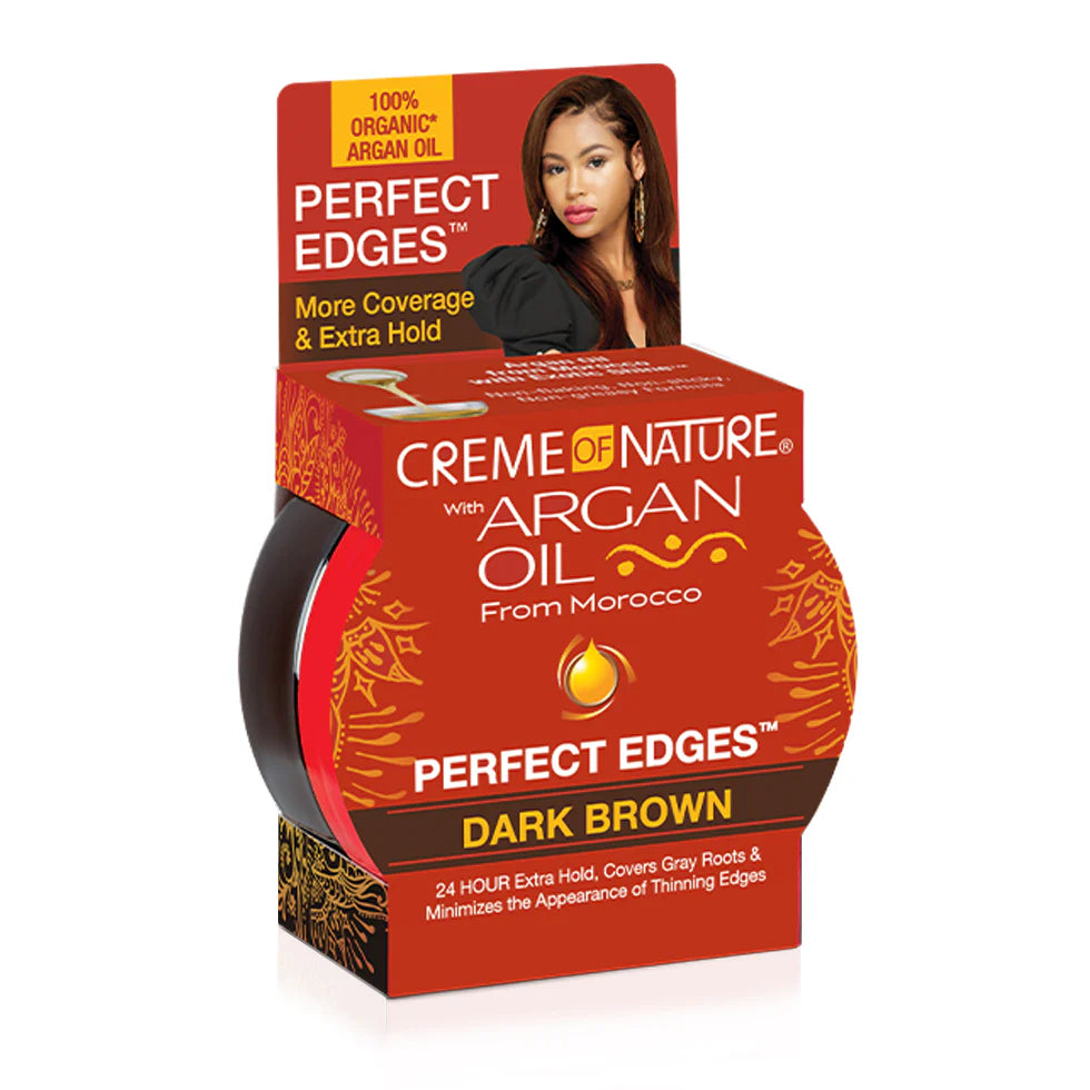 Crm/Nat Argan Oil Edge Control- Dark Brown