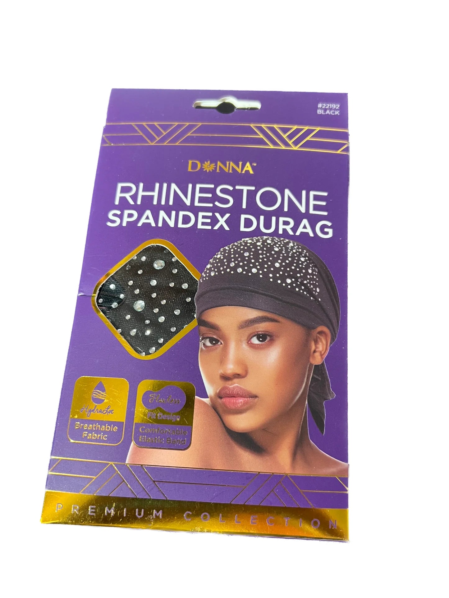 DONNA RHINESTONE SPANDEX DURAG