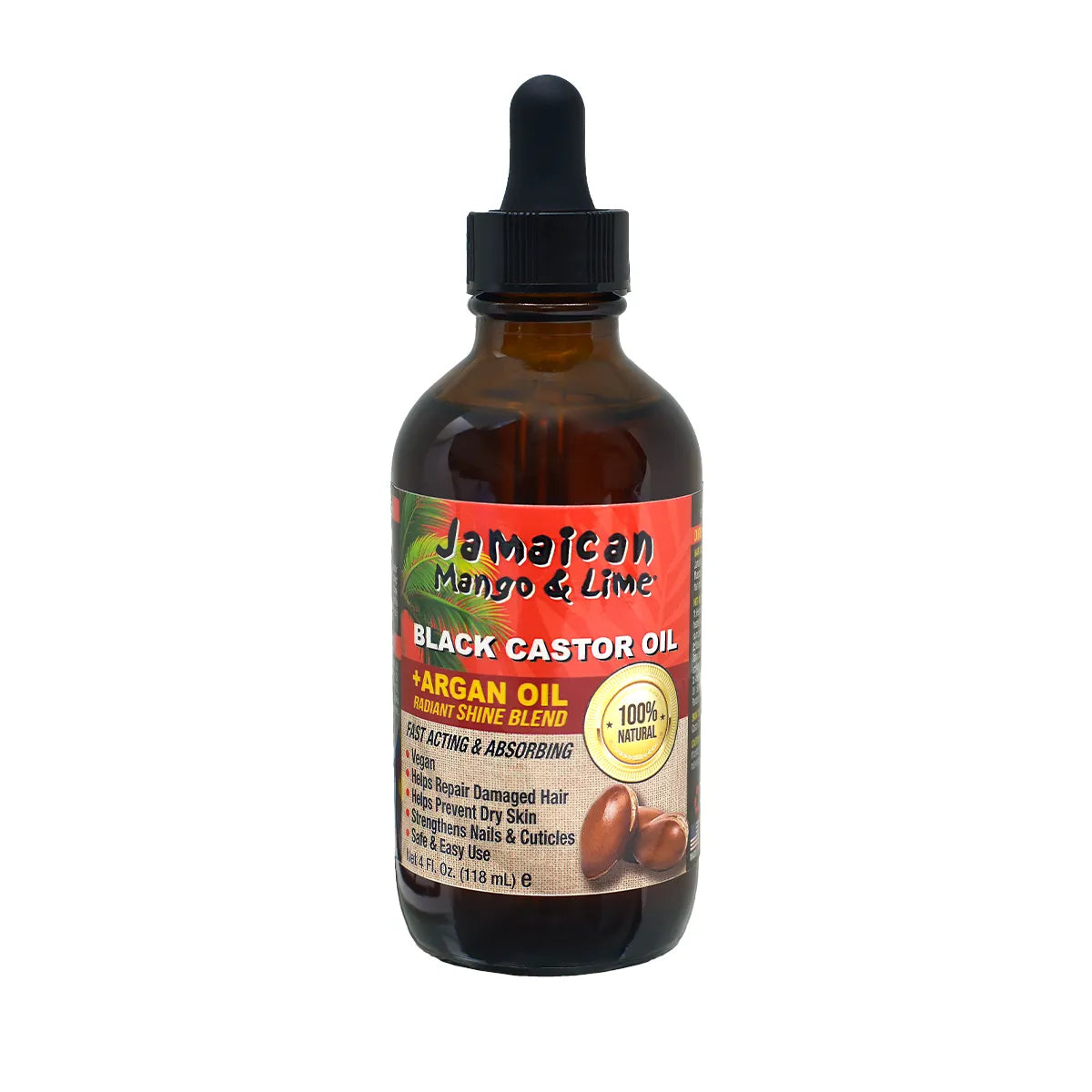 Jamaican Mango & Lime Black Castor Oil-Argan Oil