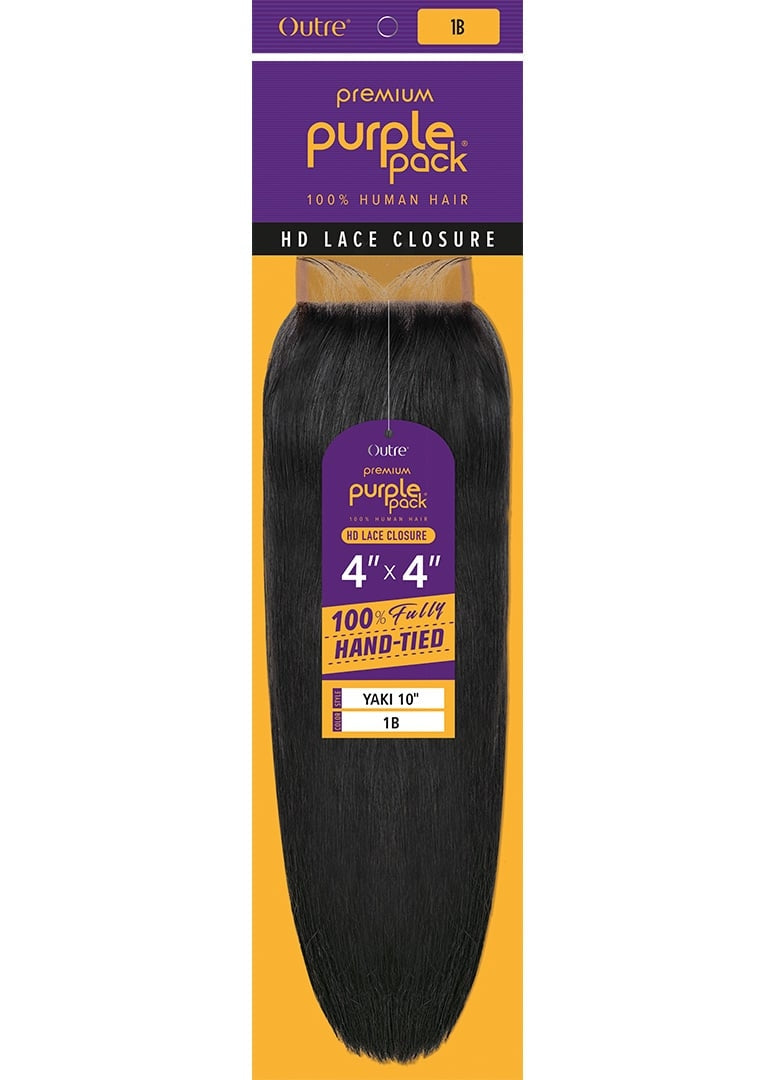 Outre Premium Purple Pack 100% Human Hair-10" #1B