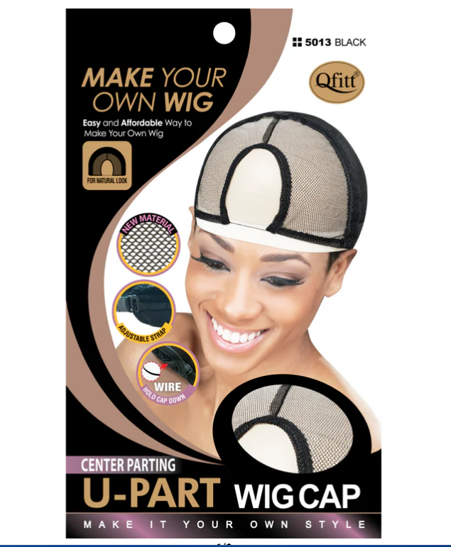U-Part Wig Cap-Black