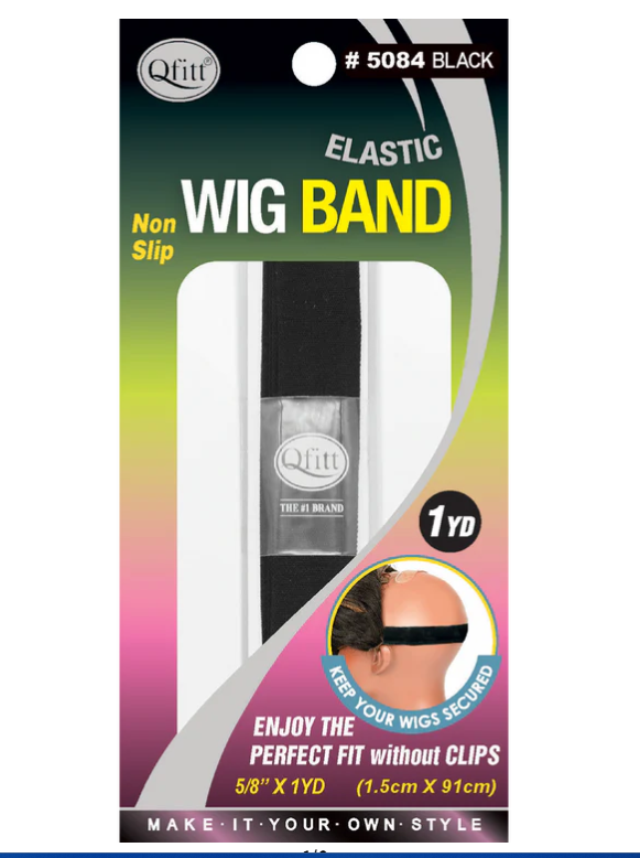 Qfitt Elastic Wig Band-Black