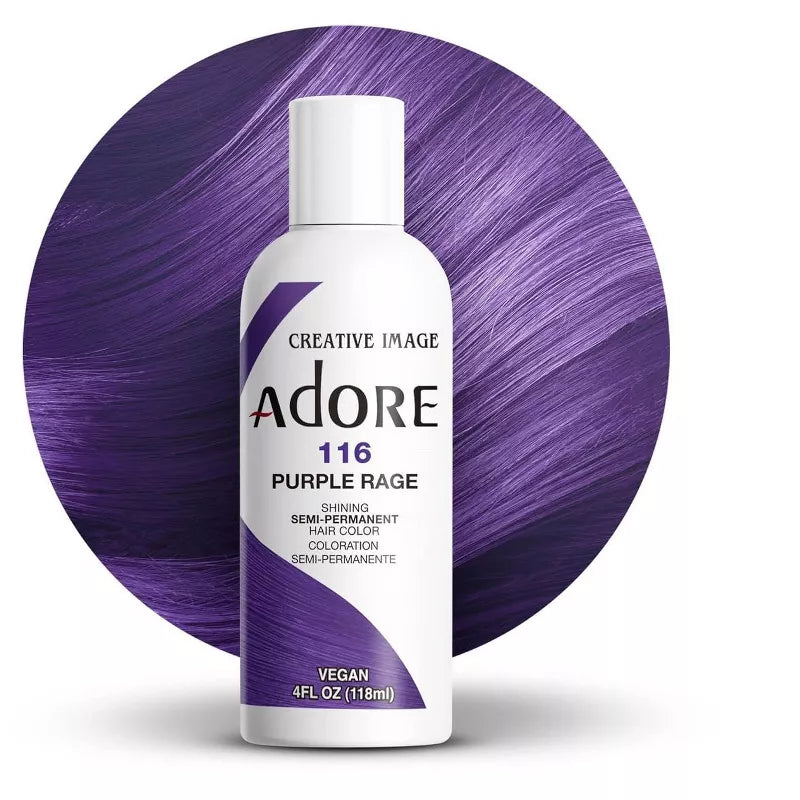 ADORE SEMI-PERM HAIR COLOR-PURPLE RAGE