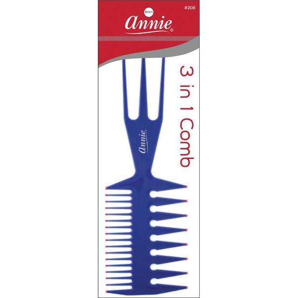 Annie Comb 3 n 1 Assorted Color Large #208