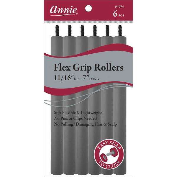 Annie Soft Twist Roller 6 CT Gray 11/16 #1209