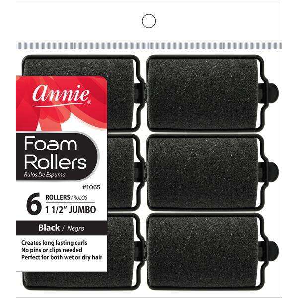 Annie Foam Rollers 6 CT Jumbo 1 1/2 #1065