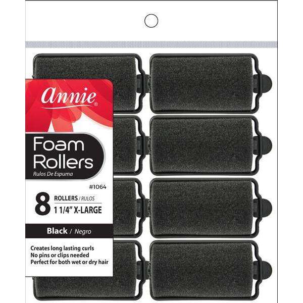 Annie Foam Rollers 8 CT X-Large 1 1/4 #1064