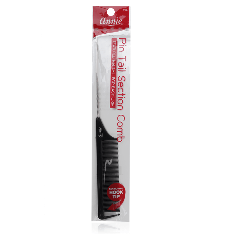 Annie Comb Pin Tail Section Black #0096