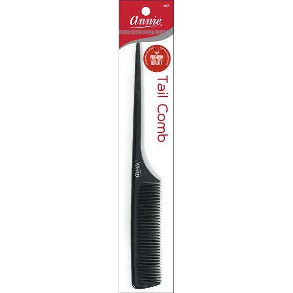 Annie Premium Comb Rat Tail Black #0016