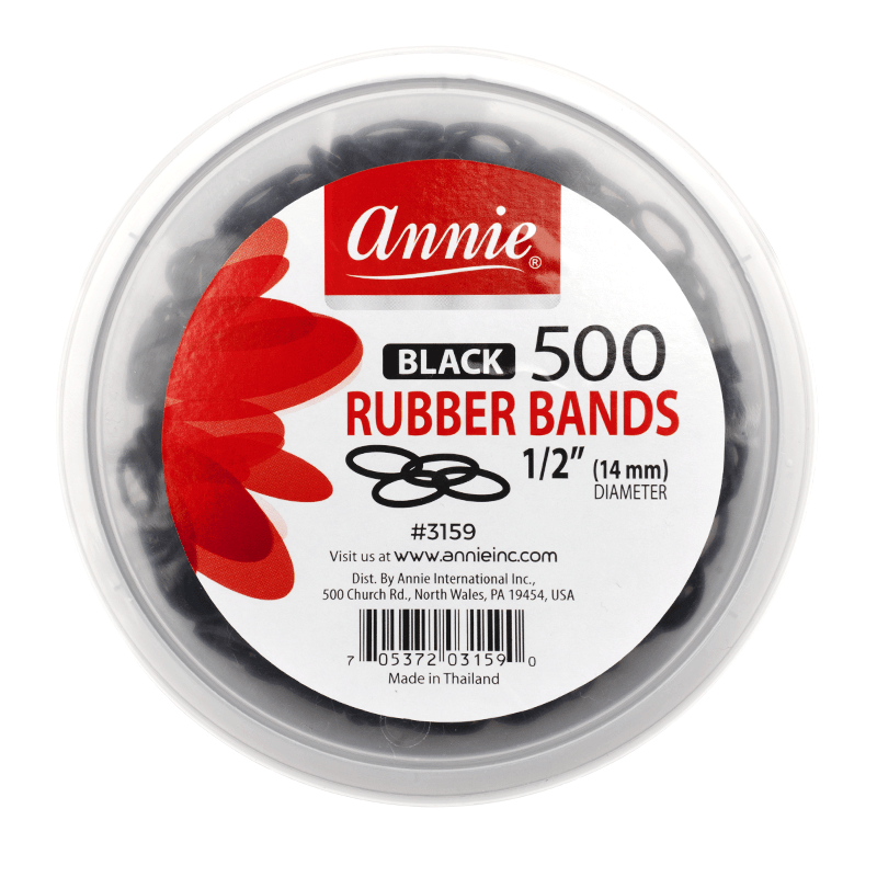 Annie Rubberbands 500 CT Black #3159