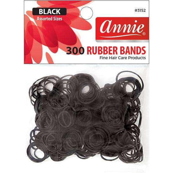 ANNIE 300 BLACK RUBBER BANDS ON #3152