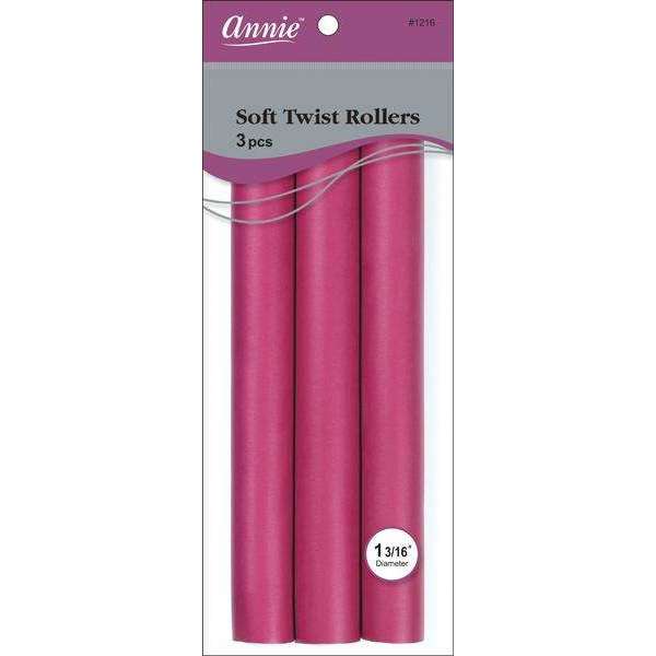 Annie Soft Twist Roller 3CT 10" Plum 1 3/16 #1216