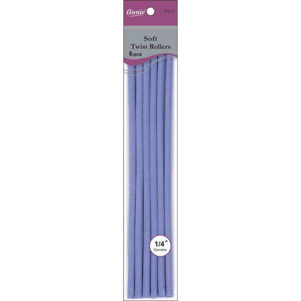 Annie Soft-Twist Rollers 6 CT 10" 1/4 Lavender #1213