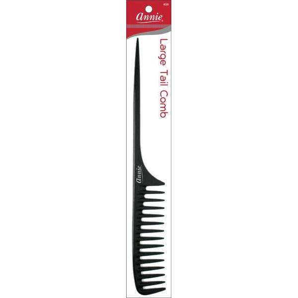 Annie Tail Comb Black Large #38
