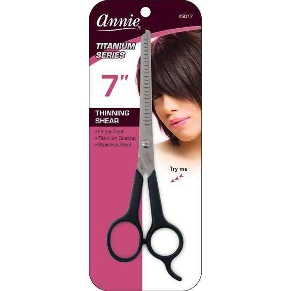 Annie Thinning Shears 7" Black 24 Teeth
