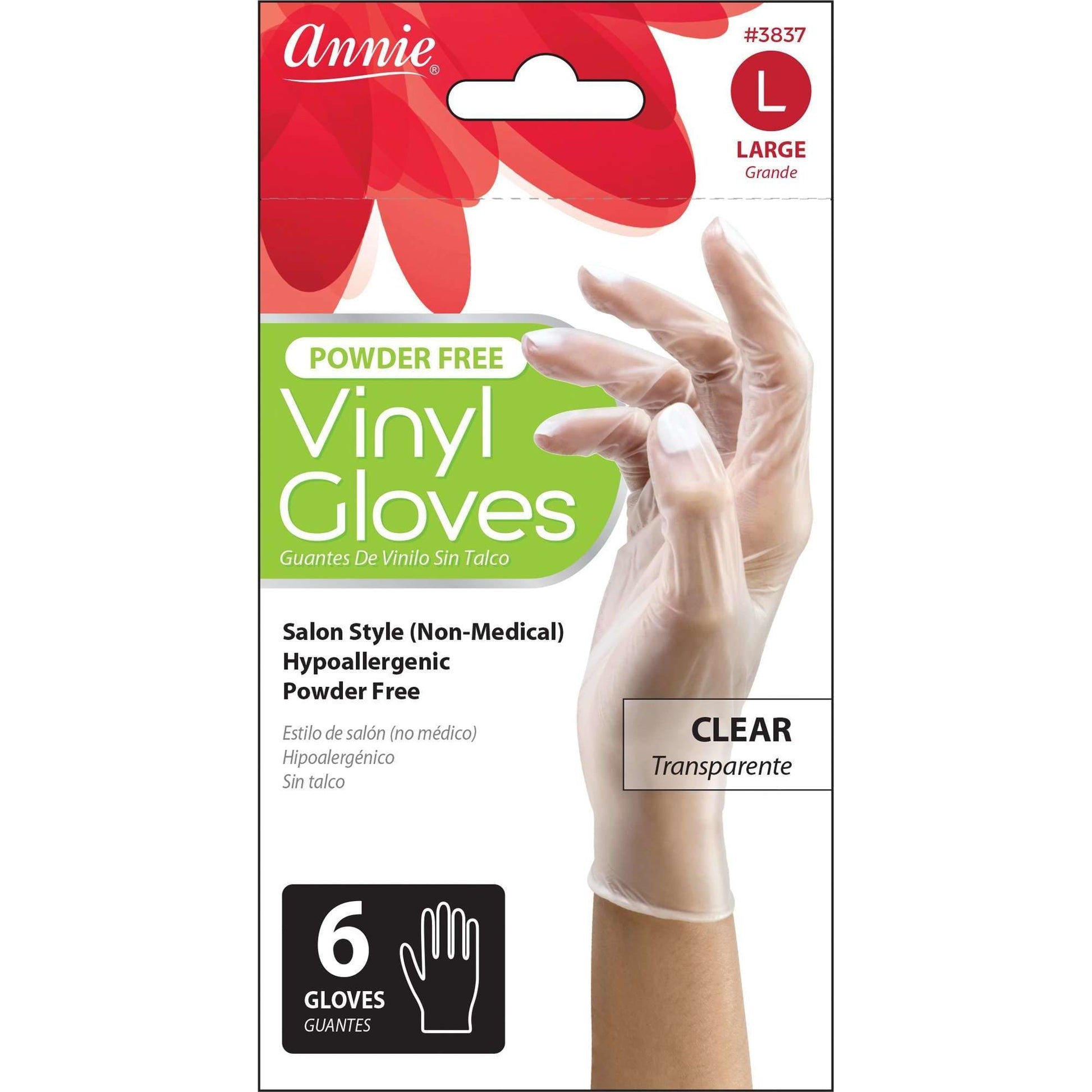 Annie Clear Gloves-large