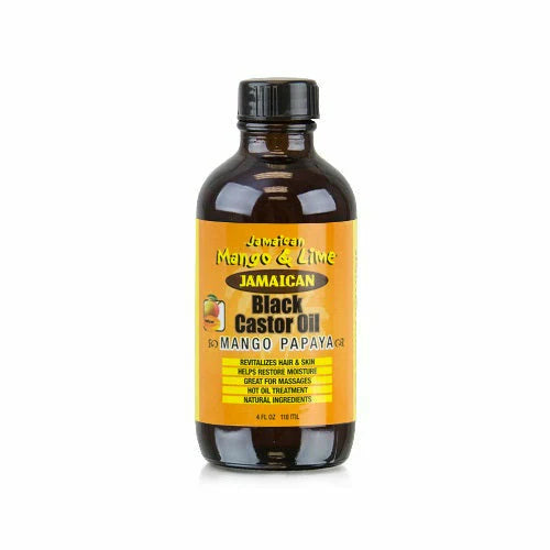 Jamaican Mango & Lime Black Castor Oil- Mango Papaya