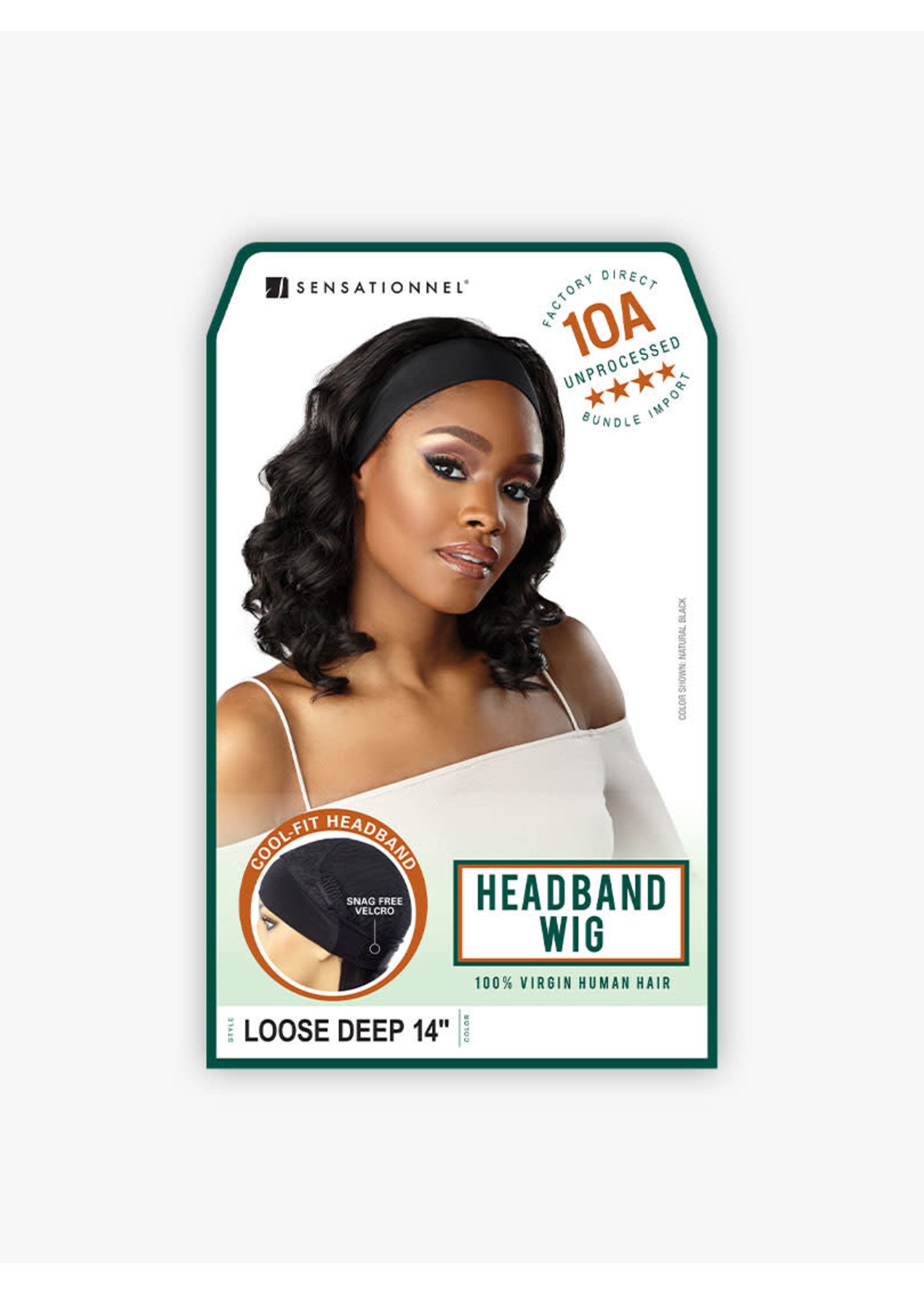 HH HEADBAND LOOSE DEEP 14" WIG-NATURAL BLK