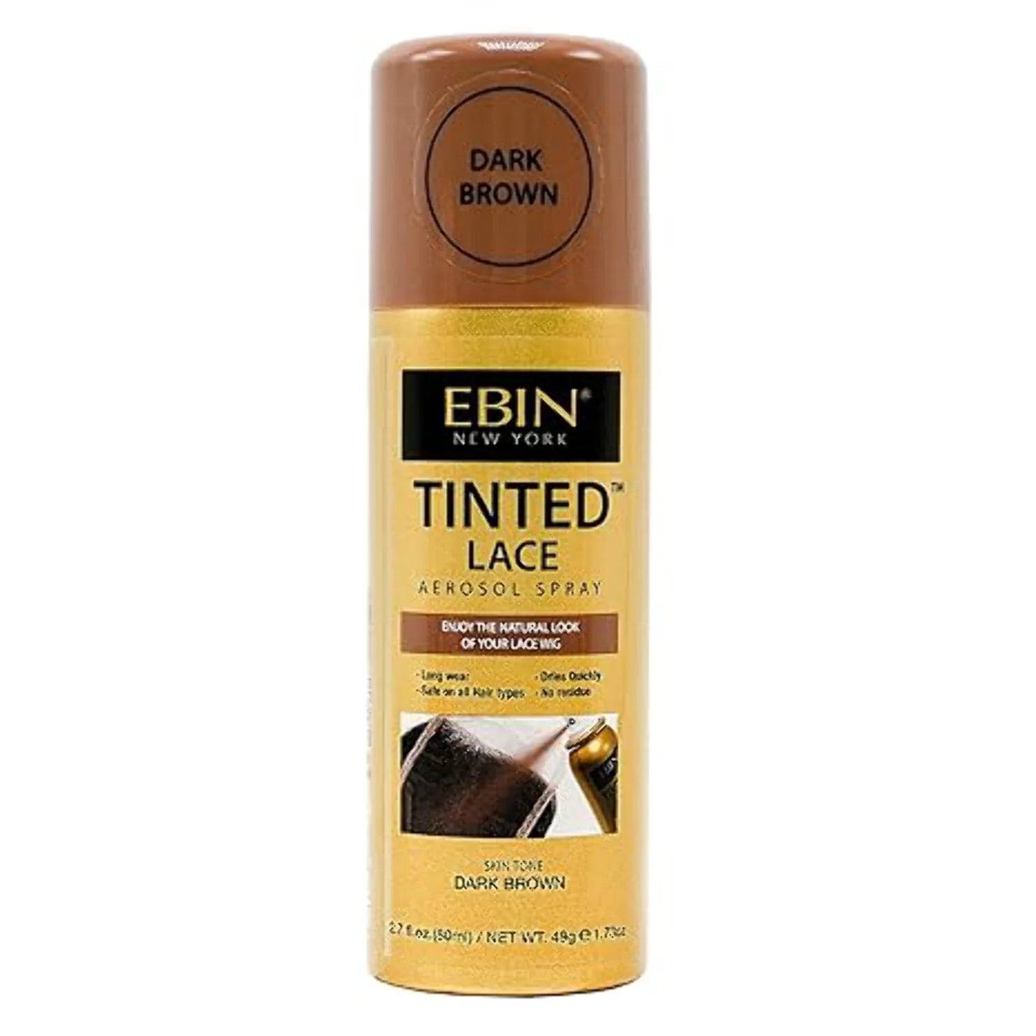 TINTEDLACE AEROSOL SPRAY 2.7 OZ/80 ML - DARK BROWN